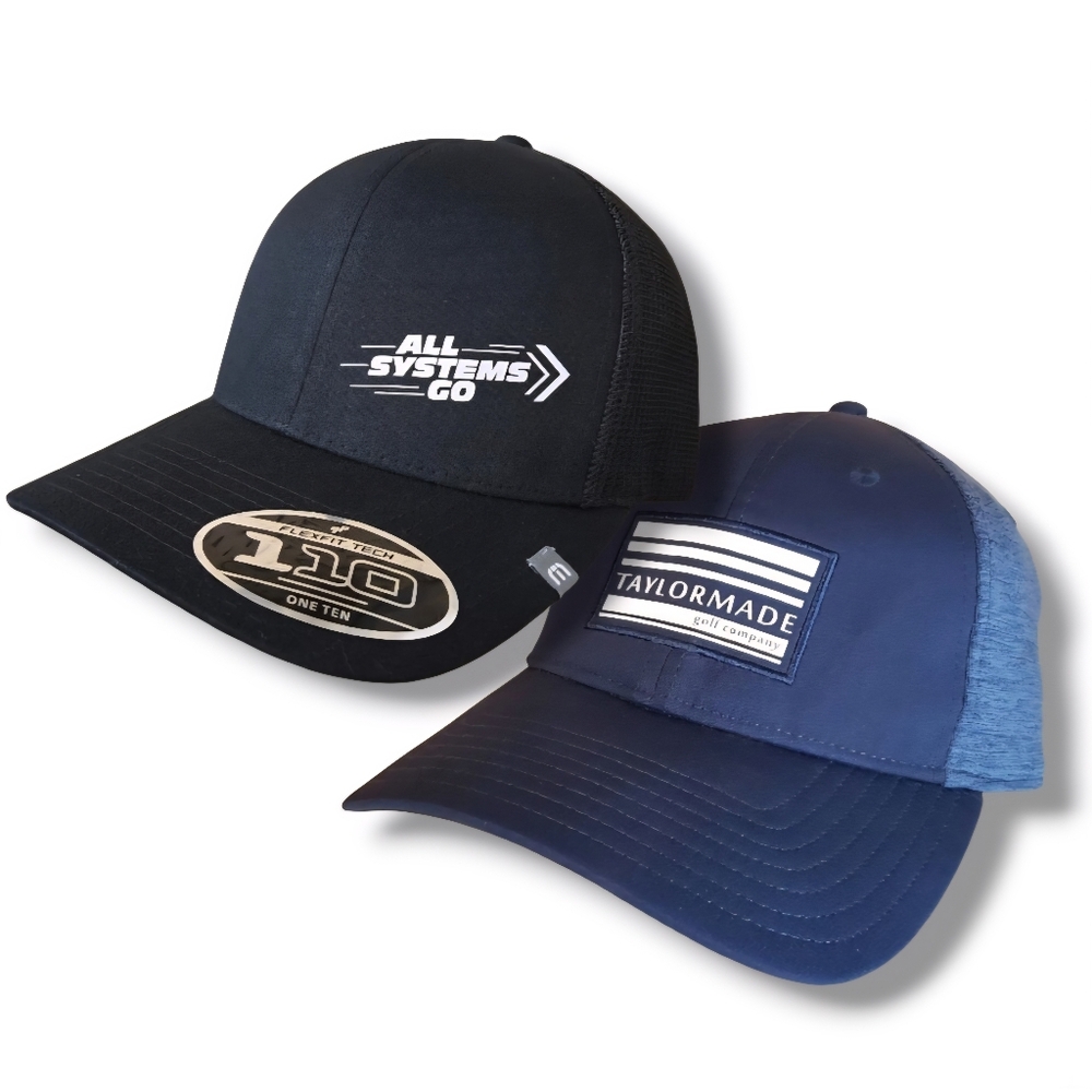 TaylorMade Golf Hat & Travis Mathew All Systems Go Strapback Cap Navy Black